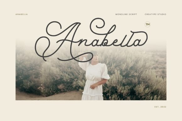 Anabella: A Modern Monoline Script for Elegant Branding