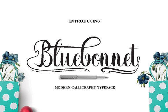 Bluebonnet: A Charming Script Font for Special Designs