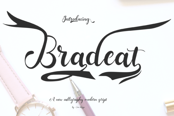 Bradeat: A Script Font for Authentic Connection