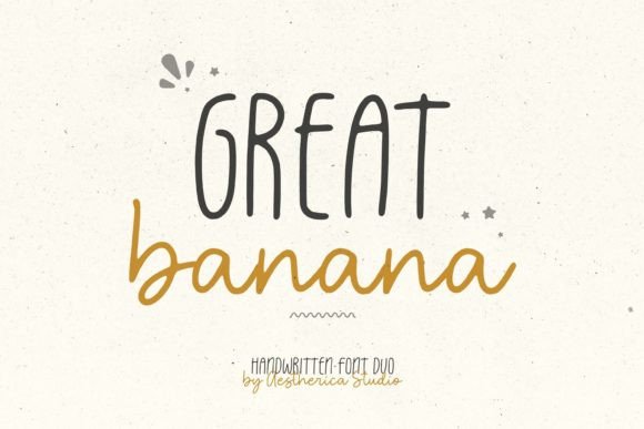Great Banana: A Font Duo for Authentic Branding