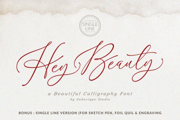 Hey Beauty: A Script Font for Modern Creative Projects