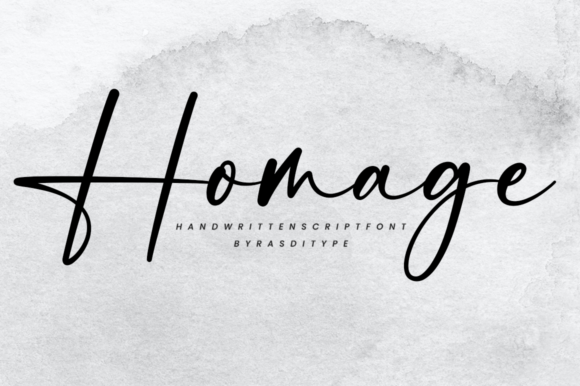 Homage: Crafting Visual Poetry with a Delicate Script Font