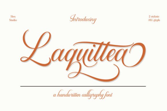 Laquittea: A Modern Script for Timeless Elegance