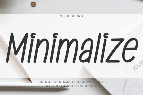 Minimalize: A Bold Script Font for Authentic Branding
