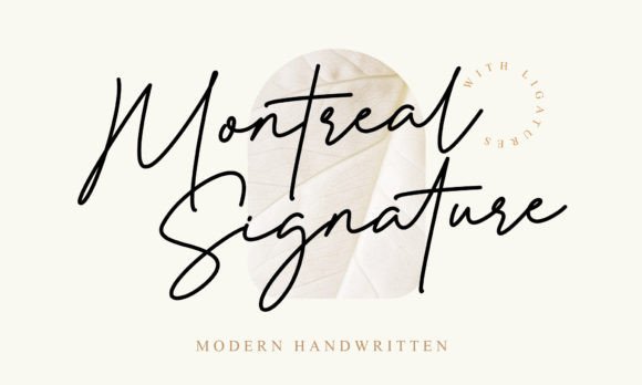 Montreal Signature: A Script Font for Effortless Style