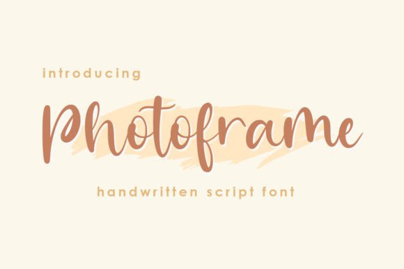 Photoframe: A Handwritten Script Font with Soul