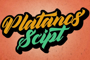 Platanos: A Nostalgic Script with Contemporary Charm