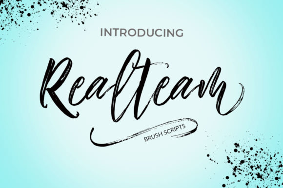 Realteam: The Brush Script That Feels Like a Signature