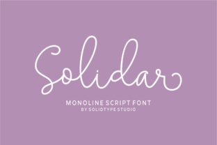 Solidar: Mastering the Modern Monoline Script