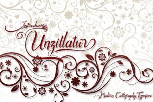 Unzillatur: The Fresh Script Font with Playful Swashes