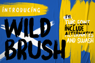 Wild Brush: A Bold Script Font for Powerful Branding